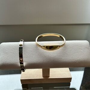 Michael Kors silver/gold and gold Banana Republic bracelets